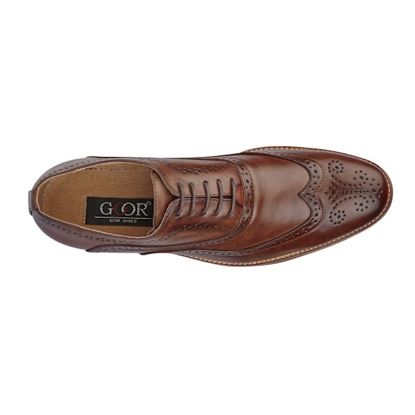 Goor Herr 5-Hålssko Oxford Brogues 15 UK Mellanbrun Mid Brown 15 UK