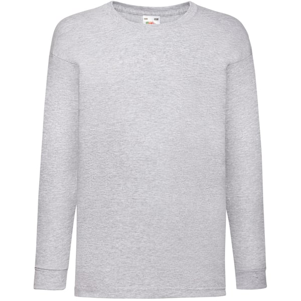 Fruit Of The Loom Barn/Barnkläder Långärmad T-shirt 5-6 Heather Heather Grey 5-6
