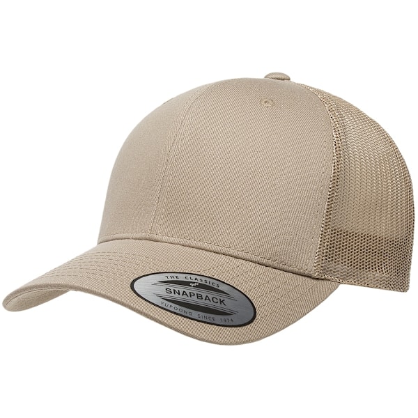 Yupoong Flexfit Retro Snapback Trucker Cap En Storlek Khaki/Khaki Khaki/Khaki One Size