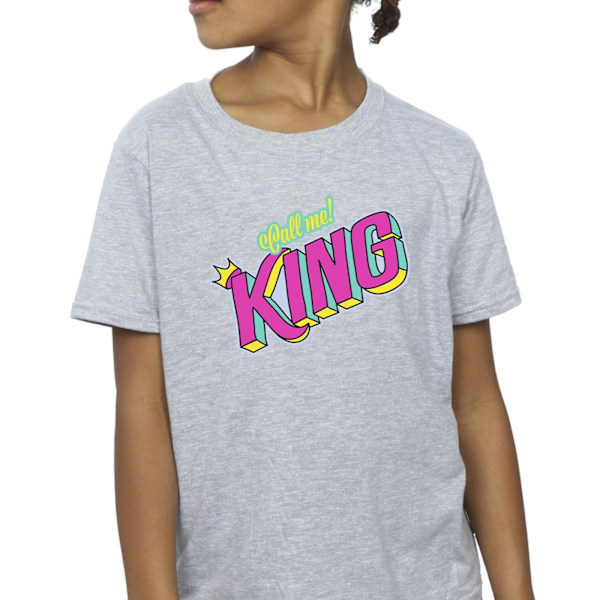 Disney Girls The Lion King Classic King Cotton T-Shirt 5-6 år Sports Grey 5-6 Years