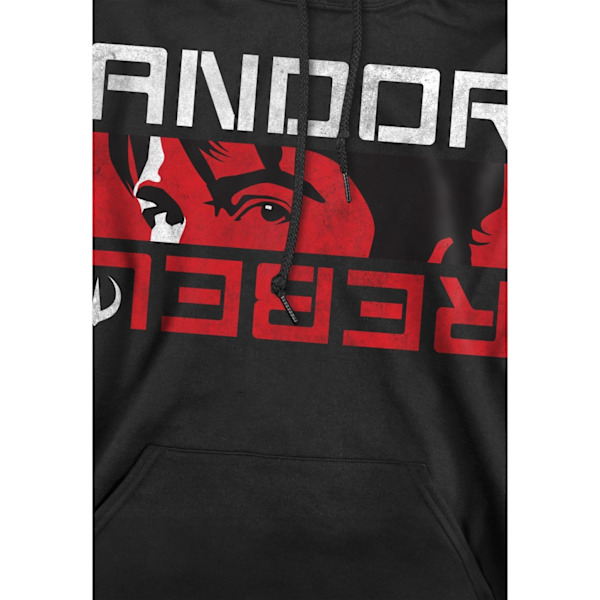 Star Wars Andor Rebel Spy Hoodie för män M Svart Black M