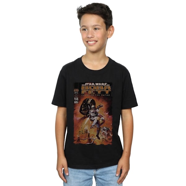 Star Wars Boys Boba Fett Enemy Of The Empire T-Shirt 7-8 år Black 7-8 Years