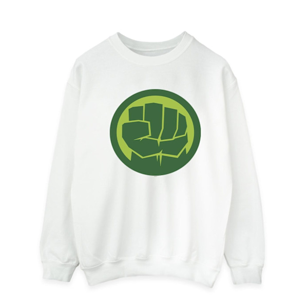 Marvel Herr Hulk Bröstlogga Sweatshirt M Vit White M
