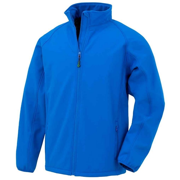 Result Genuine Recycled Herr Tryckbar Soft Shell Jacka L Royal Royal Blue L