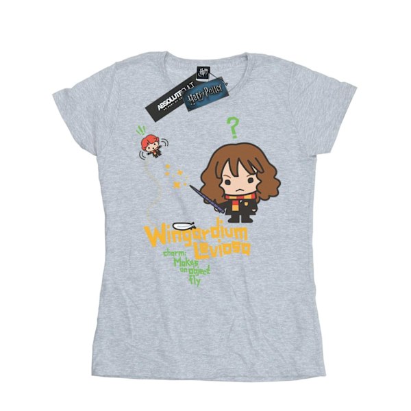 Harry Potter Dam/Kvinnor Hermione Granger Wingardium Leviosa Sports Grey XL