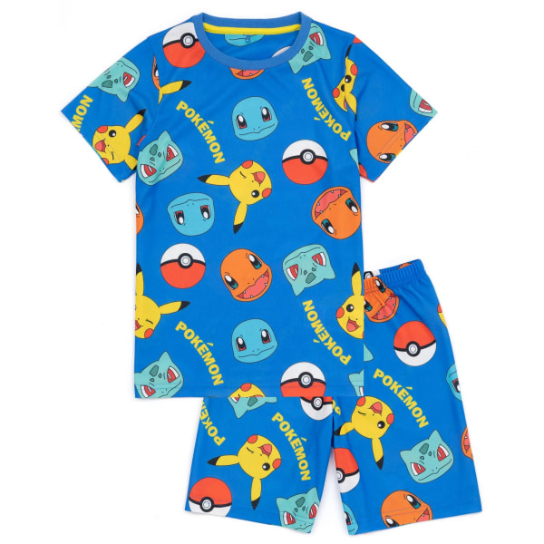 Pokemon barn/barn ansikte kort pyjamas set (paket med 2) 5-6 Ye Multicoloured 5-6 Years
