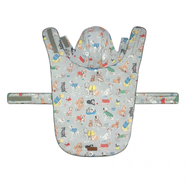Cath Kidston Hundregnjacka med Fleece Inner och Läder Label X Multicoloured XS