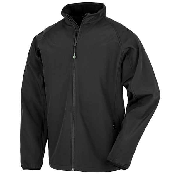 Result Äkta Återvunnen Herr Tryckbar Softshelljacka 3XL Sv Black 3XL