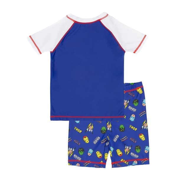 Marvel Boys Superhero Swim Set 6-7 år Blå/Vit Blue/White 6-7 Years