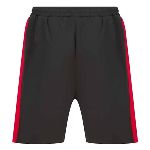 Finden & Hales Stickade Shorts för Män XS Svart/Röd Black/Red XS