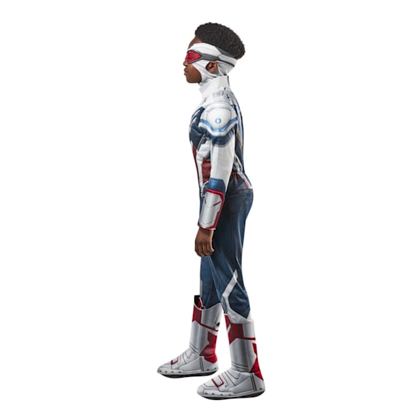 The Falcon and The Winter Soldier Boys Dlx Costume S Blå/Grå/ Blue/Grey/Red S