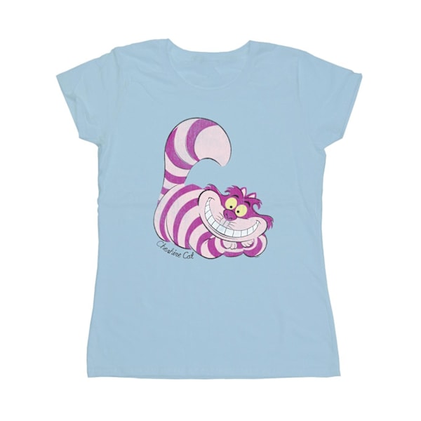 Alice i Underlandet Dam/Dam Cheshire Cat Fitted T-Shirt S Baby Blue S