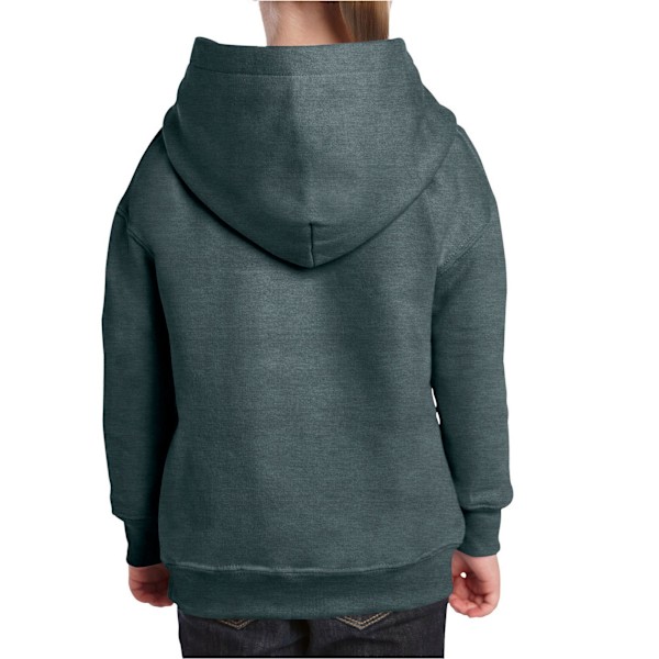Gildan Barn/Barn Heavy Blend Hooded Sweatshirt 7-8 År D Dark Heather 7-8 Years