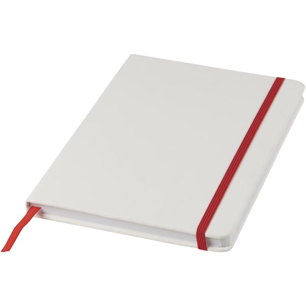 Bullet A5 Spectrum Notebook med elastisk rem En storlek Vit/Röd White/Red One Size