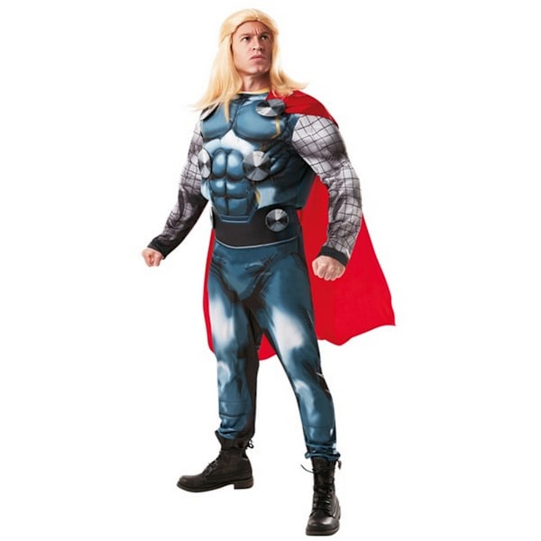 Thor Deluxe Herrkostym Standard Blå/Röd Blue/Red Standard