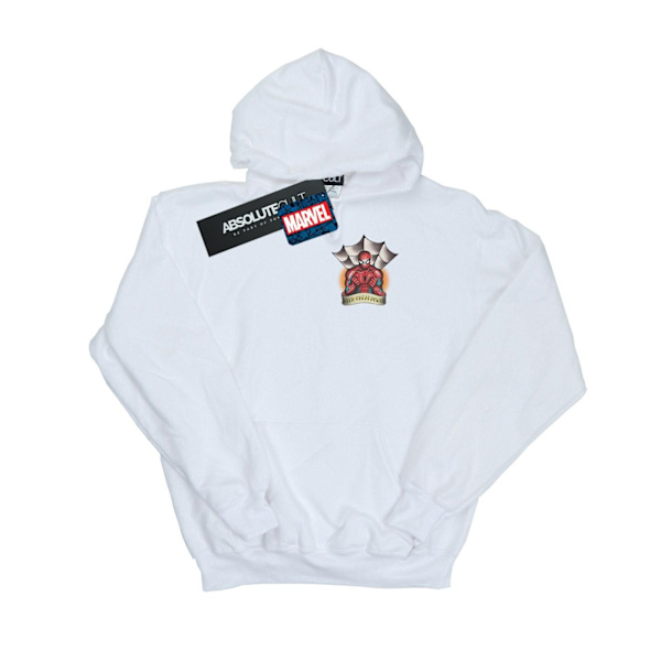 Marvel Herr Spider-Man Tatuering Brösttryck Hoodie 4XL Vit White 4XL