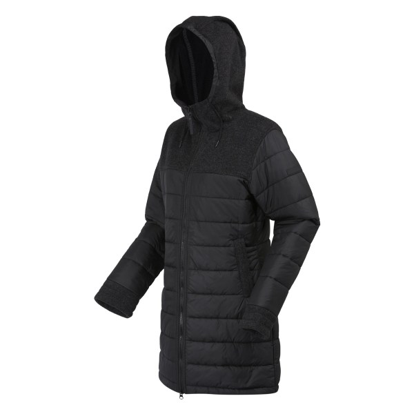 Regatta Womens/Ladies Melanite Baffled Padded Jacket 10 UK Blac Black 10 UK
