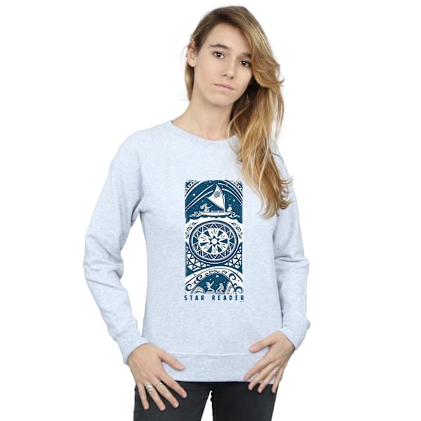 Disney Dam/Kvinnor Moana Star Reader Sweatshirt L Sports Grey Sports Grey L