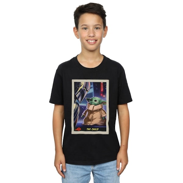 Star Wars Boys The Mandalorian The Child Card T-Shirt 5-6 år Black 5-6 Years