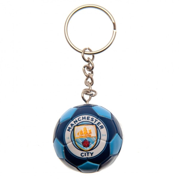 Manchester City FC fotbollsnyckelring One Size Blue Blue One Size