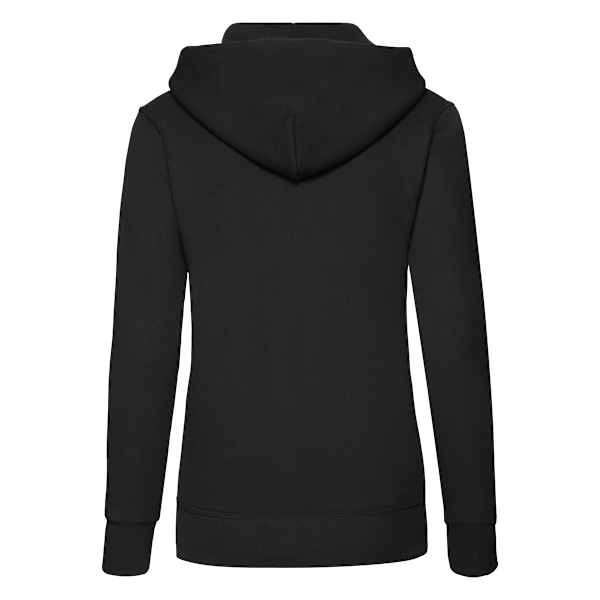 Fruit of the Loom Dam/Damer Classic 80/20 Lady Fit Hoodie X Black XL