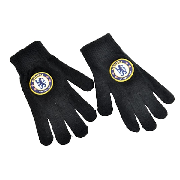 Tottenham Hotspur FC Unisex Vinterhandskar i Stickad Ull, One Size Black One Size