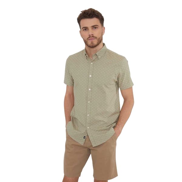 Threadbare Herr Leo Regular Skjorta S Salvia Sage S