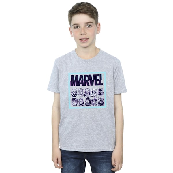 Marvel Boys Comics Glitch T-Shirt 7-8 år Sports Grey Sports Grey 7-8 Years