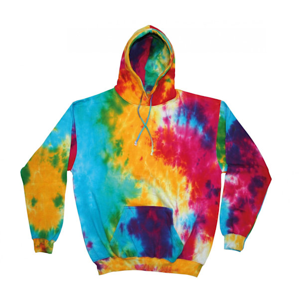Colortone Herr Färgglad Premium Huvtröja / Hoodie L M Multi Rainbow L