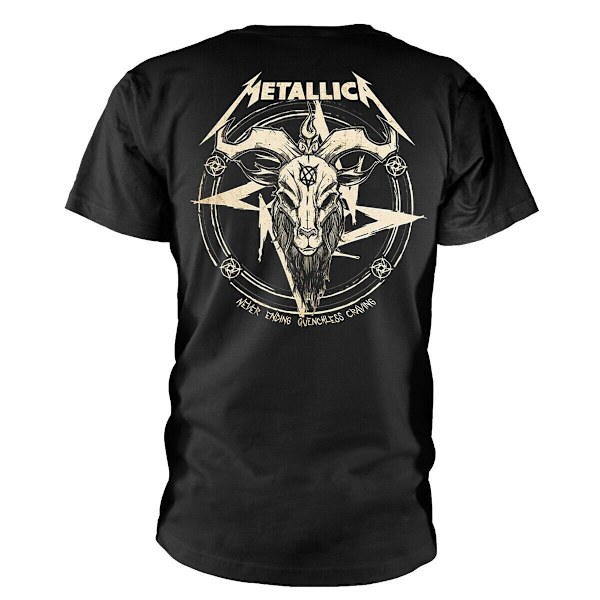 Metallica Unisex Adult Darkness Son Back Print Bomull T-Shirt X Black XXL