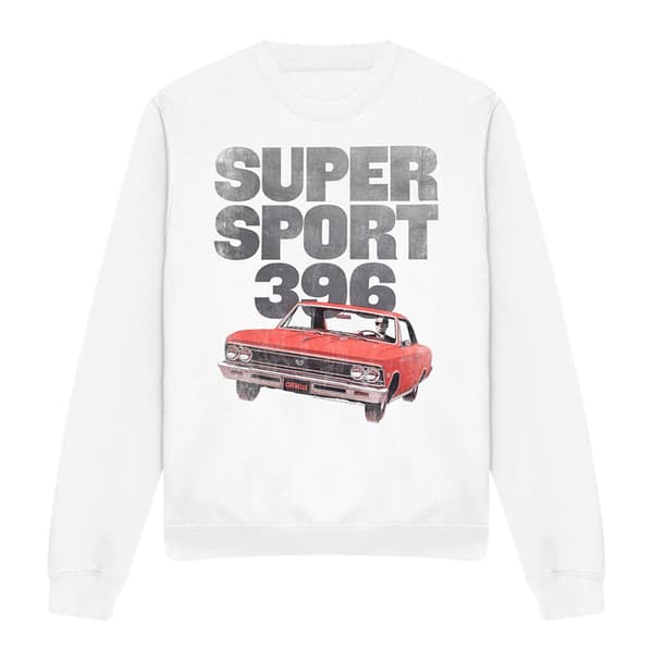 Chevrolet Unisex Vuxen Chevelle Ss Sweatshirt S Vit White S