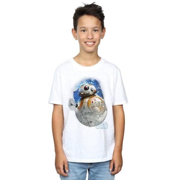 Star Wars Boys The Last Jedi BB-8 Borstad T-shirt 12-13 år W White 12-13 Years