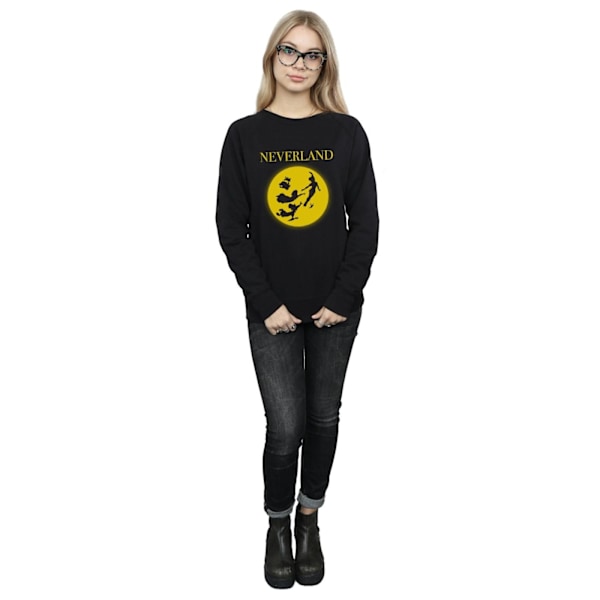 Disney Dam/Kvinnor Peter Pan Moon Silhouettes Sweatshirt XL B Black XL