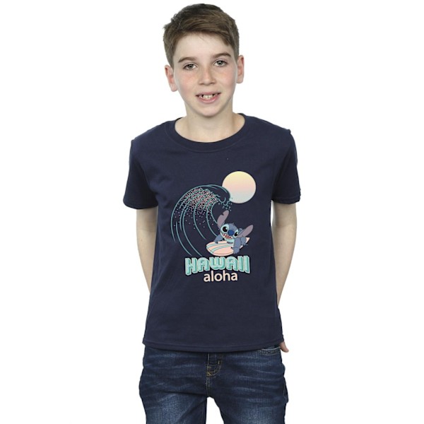 Disney Boys Lilo And Stitch Hawaii T-Shirt 3-4 år Marinblå Navy Blue 3-4 Years