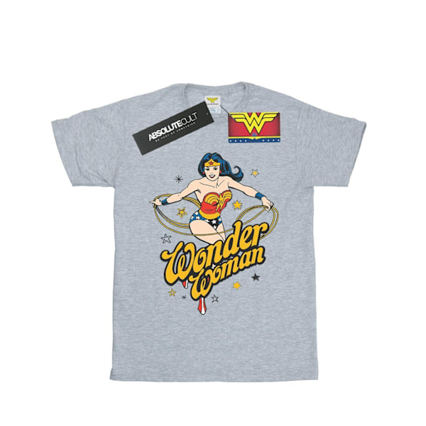 DC Comics Boys Wonder Woman Stars T-shirt 7-8 år Sports Grey Sports Grey 7-8 Years