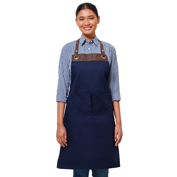 Premier Unisex Vuxen Espresso Hel Förkläde En Storlek Marinblå/Brun Navy/Brown One Size