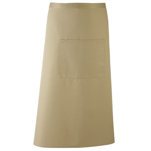 Premier Unisex Färger Bar Apron / Arbetskläder (Lång Continental S Khaki One Size