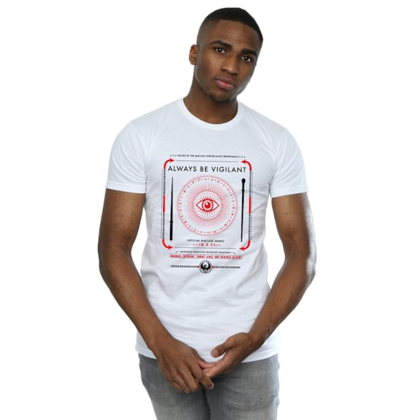 Fantastiska vidunder Mäns Alltid vara vaksam T-shirt XXL Vit White XXL