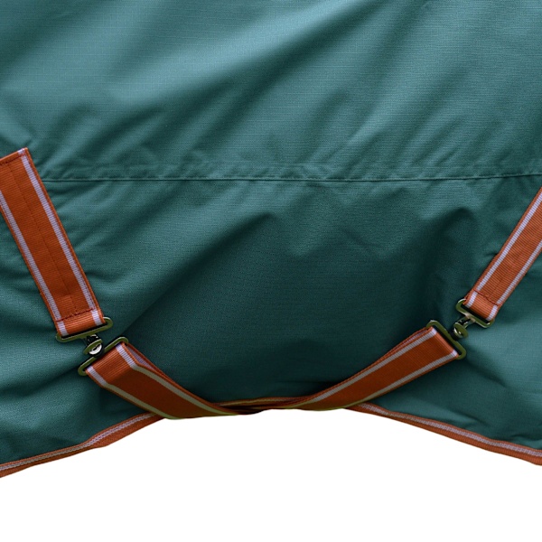 Weatherbeeta Comfitec Tyro Standard-Neck Midweight Hästtäcke Green/Burnt Orange/White 7´ 3