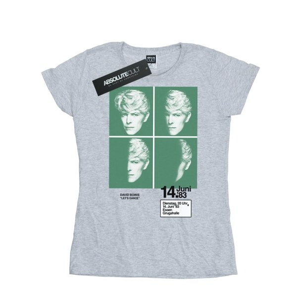 David Bowie Dam/Dam Konsertaffisch 1983 T-shirt bomull L Sports Grey L