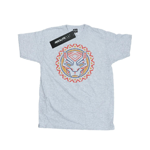 Marvel Mens Black Panther Tribal Panther Icon T-Shirt M Sports Sports Grey M