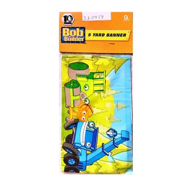 Bob the Builder tryckt banderoll En storlek Flerfärgad Multicoloured One Size