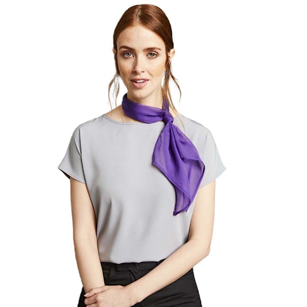 Premier Dam/Kvinna Arbets Chiffon Formell Scarf En Storlek Rich V Rich Violet One Size