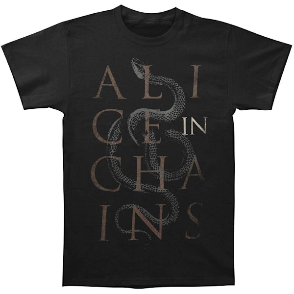 Alice In Chains Unisex Adult Snake T-Shirt S Svart Black S