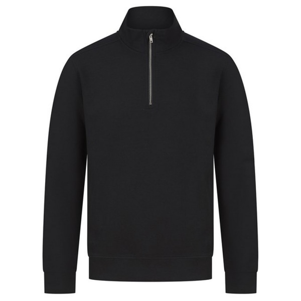 Henbury Unisex Vuxen Hållbar Kvarts Dragkedja Sweatshirt XL Svart Black XL