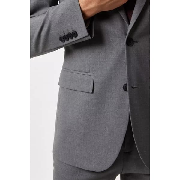 Burton Essential Single-Breasted Skinny Suit Jacket 40S Li Light Grey 40S