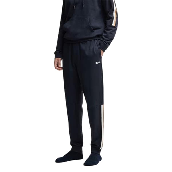 Boss Herr Iconic Vertical Stripe Joggers XL Marinblå Navy XL