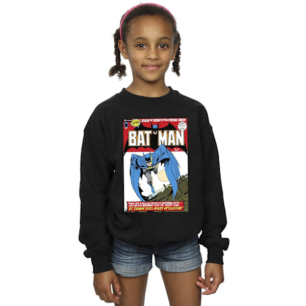 DC Comics Girls Running Batman Cover Sweatshirt 5-6 år Svart Black 5-6 Years