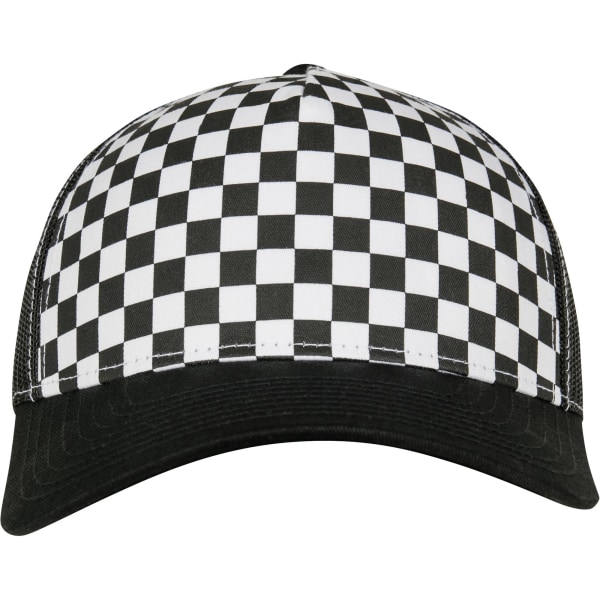 Flexfit från Yupoong Checkerboard Retro Trucker Cap One Size Black Black/White One Size
