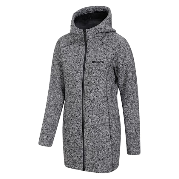 Mountain Warehouse Dam Fleecejacka för Kvinnor/Damer Mallaig Longline Black 8 UK